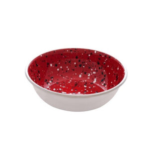Comedero Acero Inox Antideslizante Red Speckle 350ml Dogit
