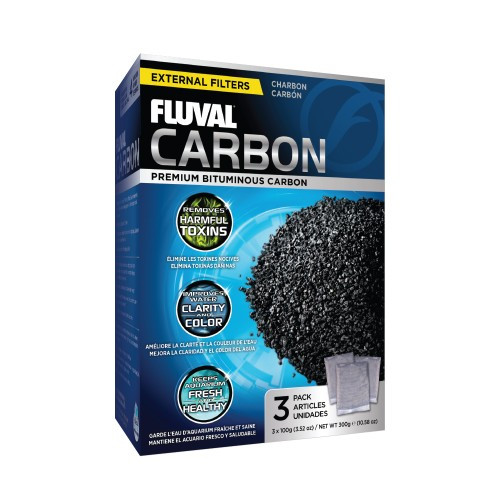 Carbón Activado Premium 300g, 3x100 Fluval