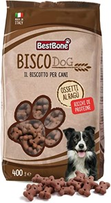 Galletas perro Huesos Con Salsa De Carne 400g Biscodog