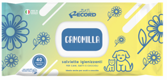 Toallitas para perro y gato De Camomila (40 ud) Record