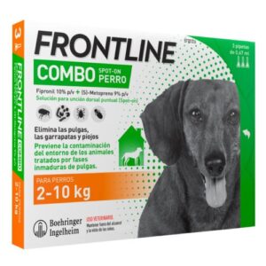 Pipetas para perro Combo FRONTLINE De 2 A 10 kg 3 Ud