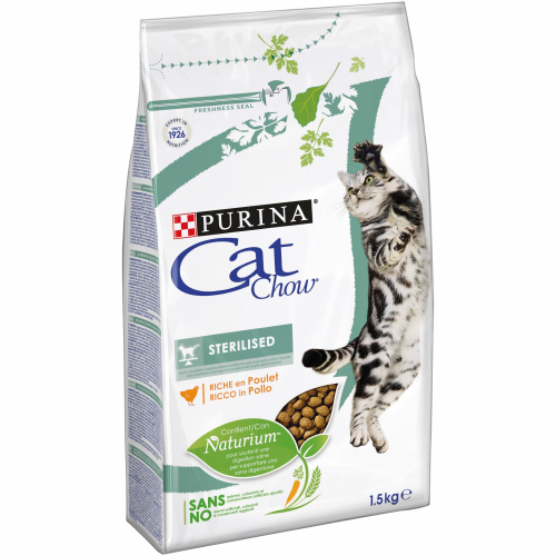 CAT CHOW Gatos Esterilizados /Pollo 15 Kg Purina