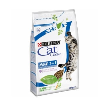 CAT CHOW Gato 3 En 1 Rico En Pavo 15kg Purina
